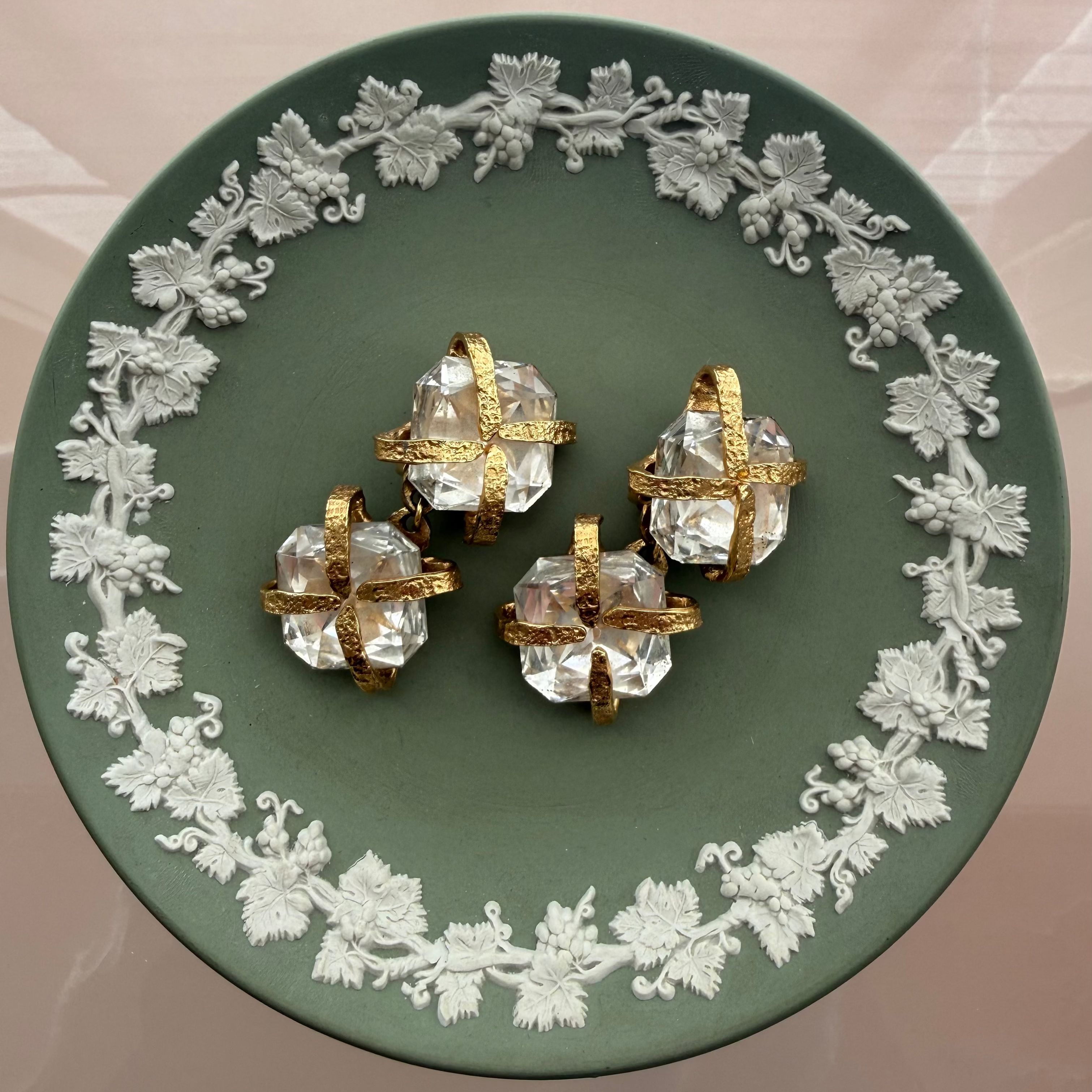 Mid-Late 20th-Century Crystal Earrings