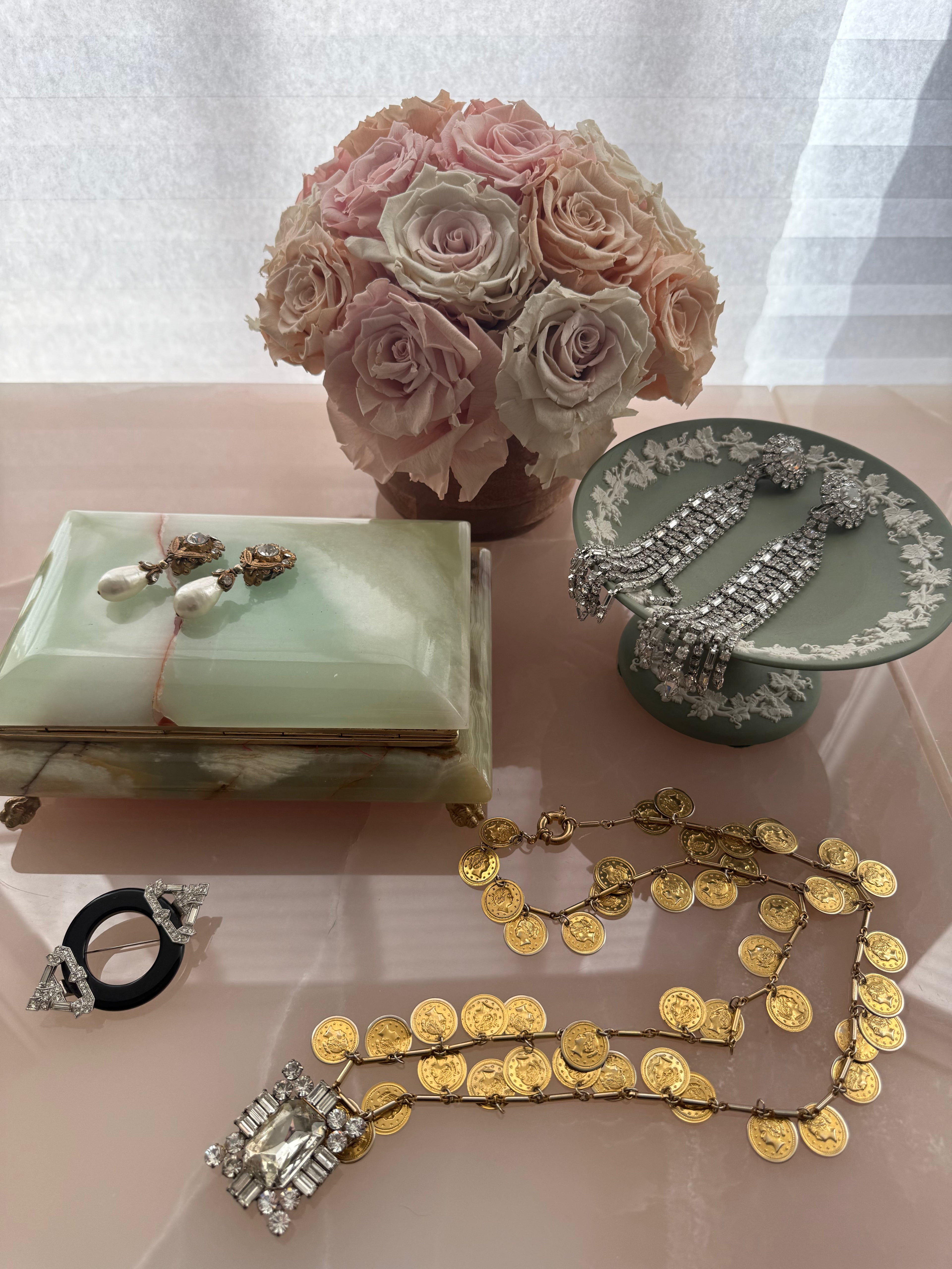 1980s Kenneth Jay Lane Art Deco Brooch