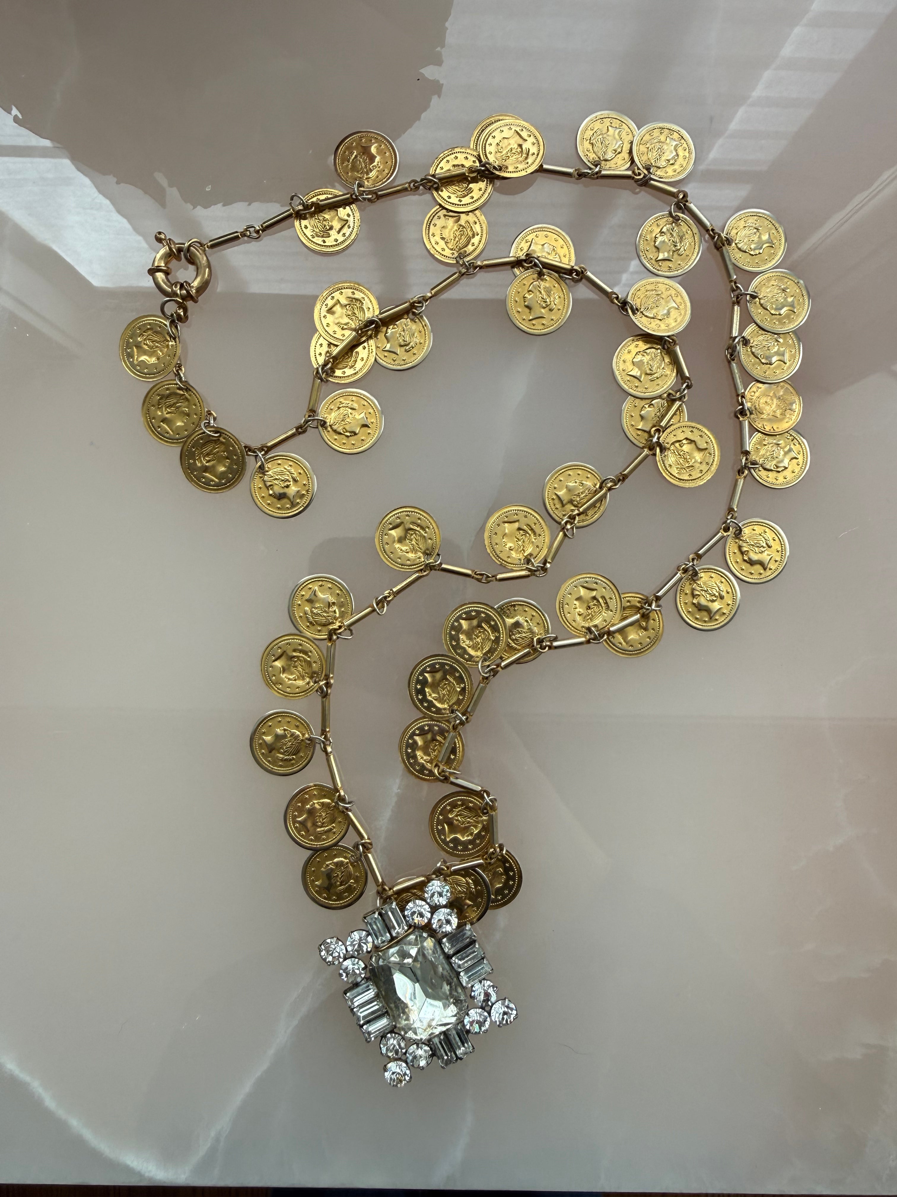 Late-20th-Century Coin Necklace