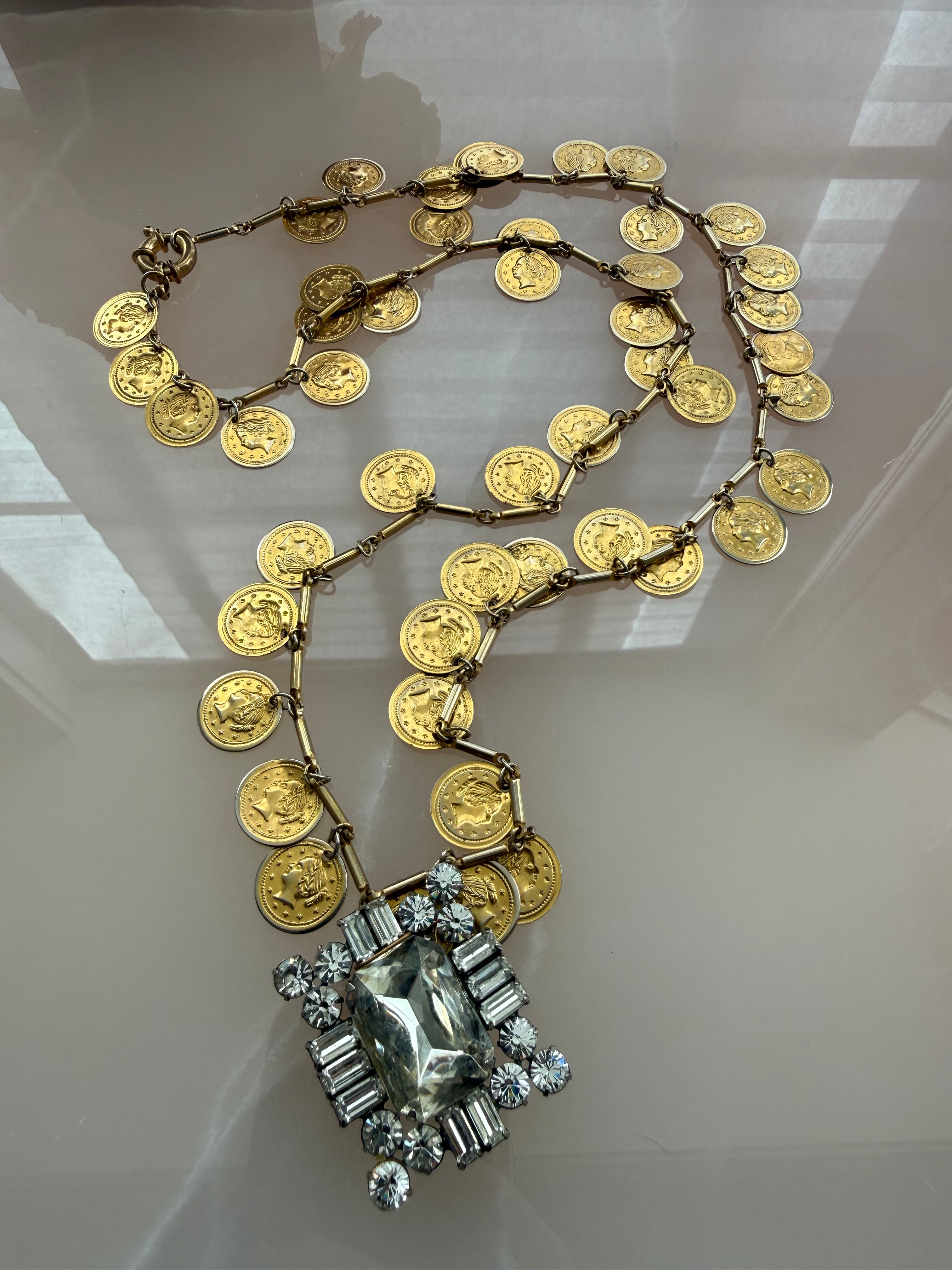 Late-20th-Century Coin Necklace