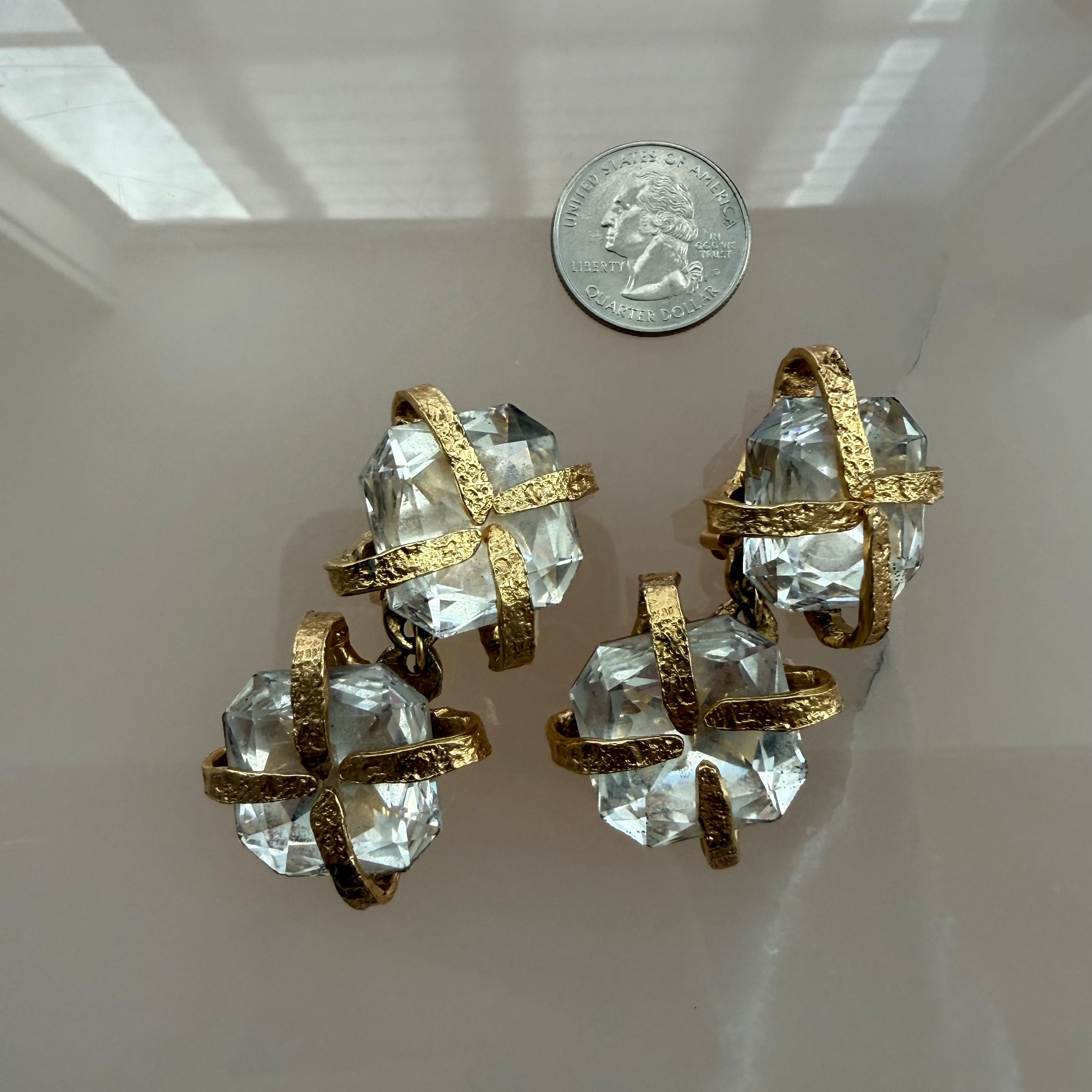 Mid-Late 20th-Century Crystal Earrings