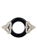 1980s Kenneth Jay Lane Art Deco Brooch