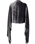 2010s Grey Velvet Shawl