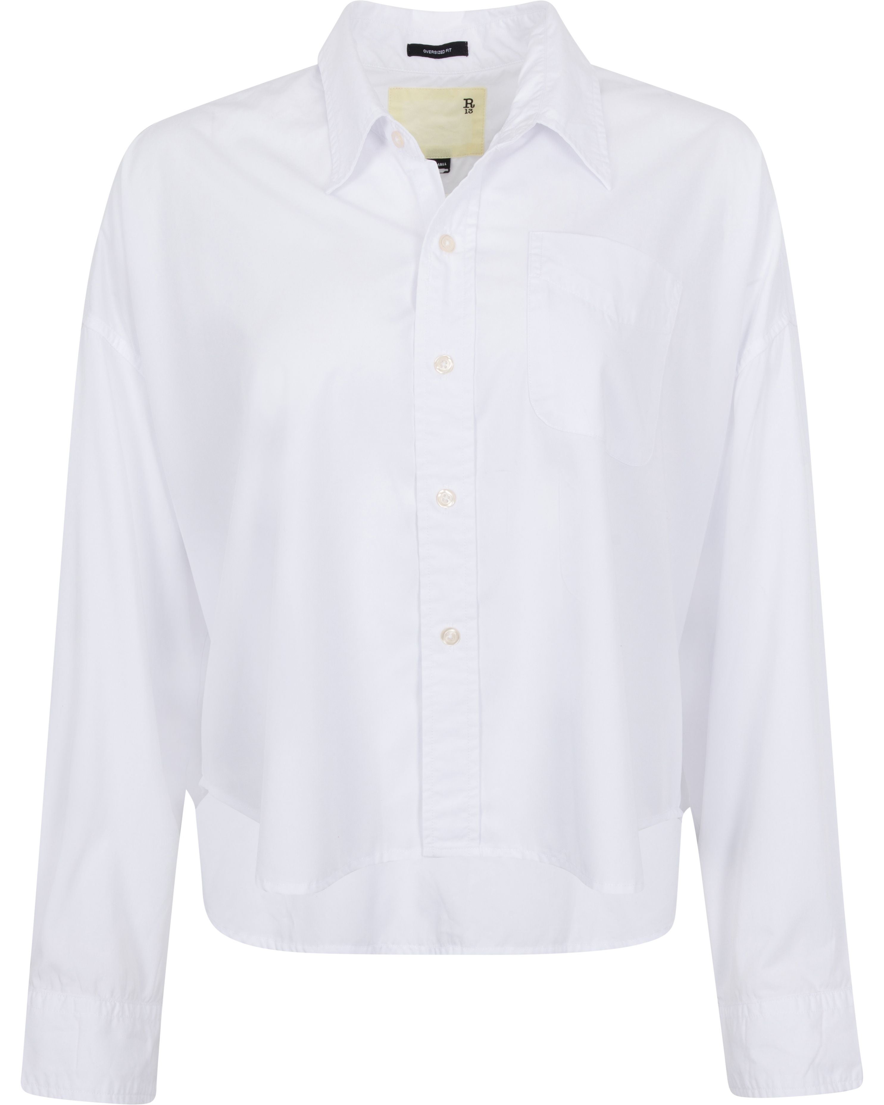 2020s R13 Cropped Oxford Shirt