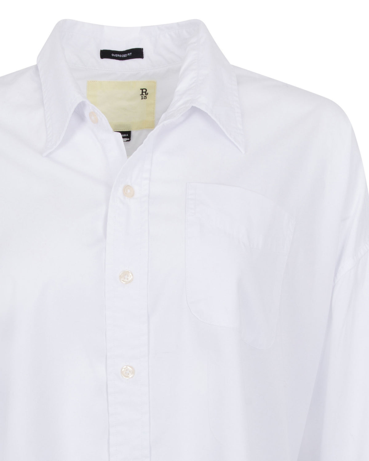 2020s R13 Cropped Oxford Shirt