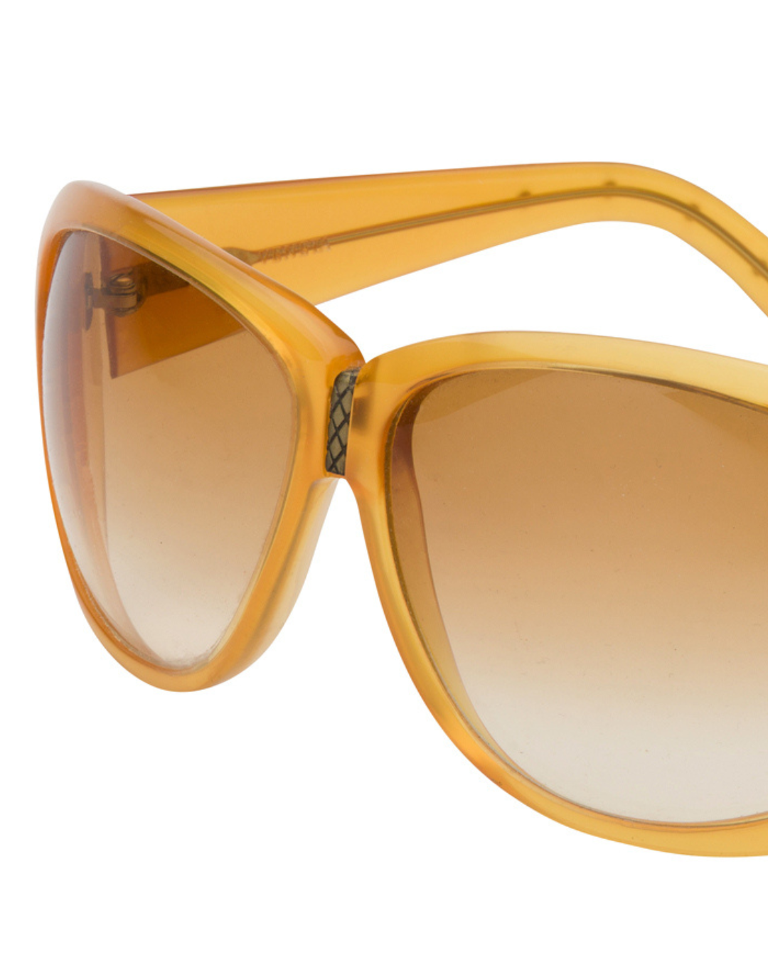 2000s Bottega Veneta Honey-Colored Sunglasess