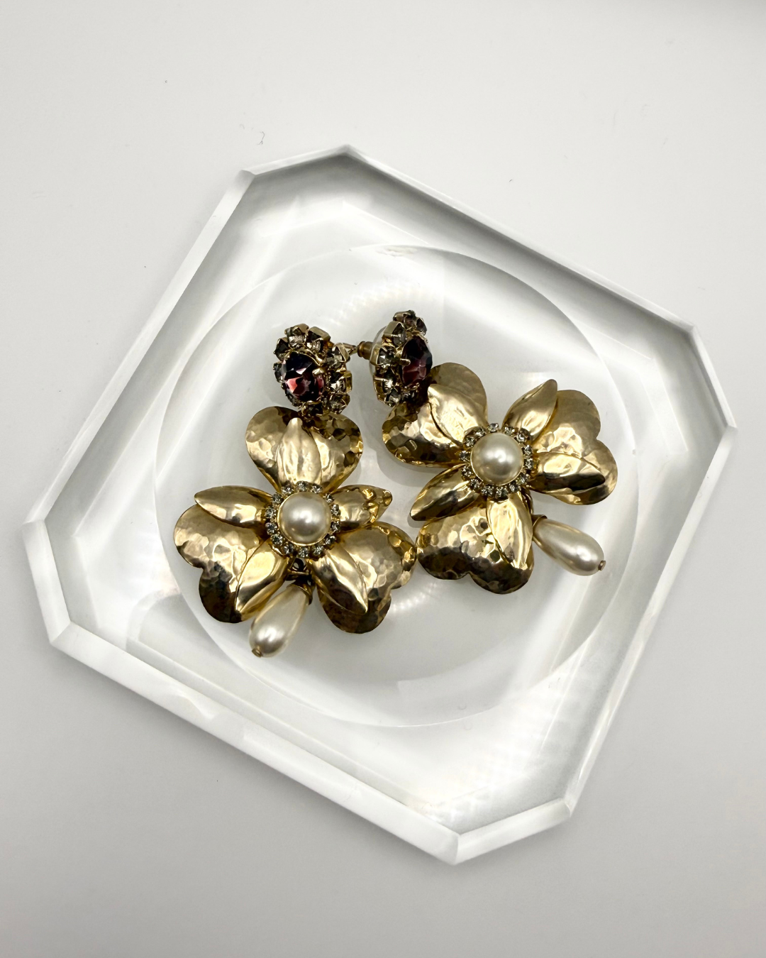 2010s Erdem Gold Flower Earrings