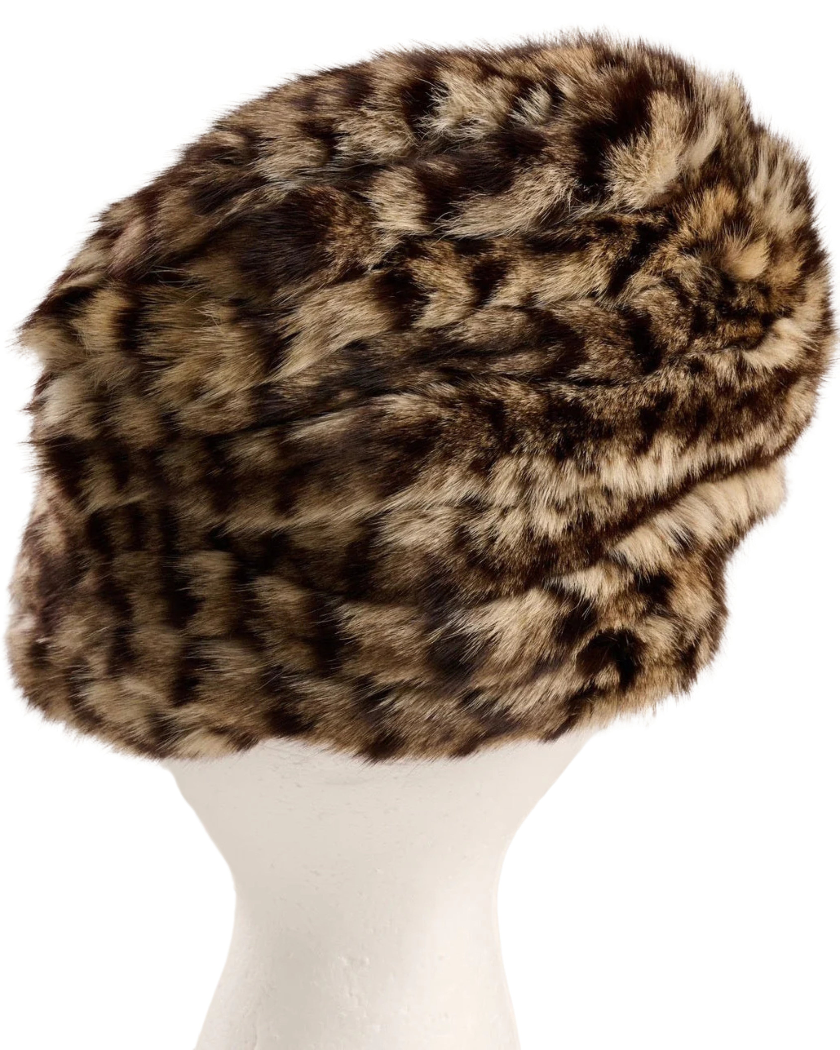 Fur Leopard Hat