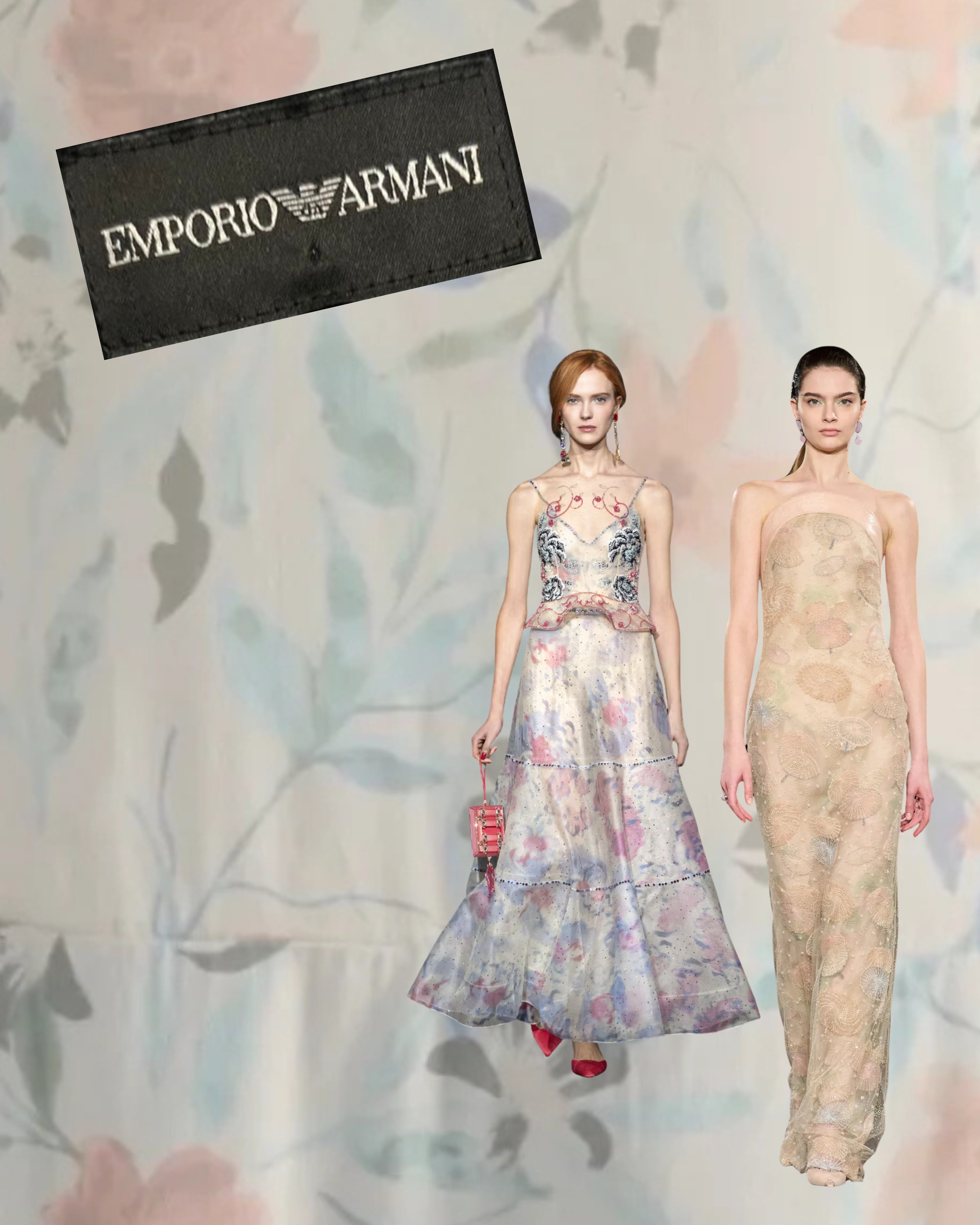 2010s Emporio Armani Sleeveless Floral Dress