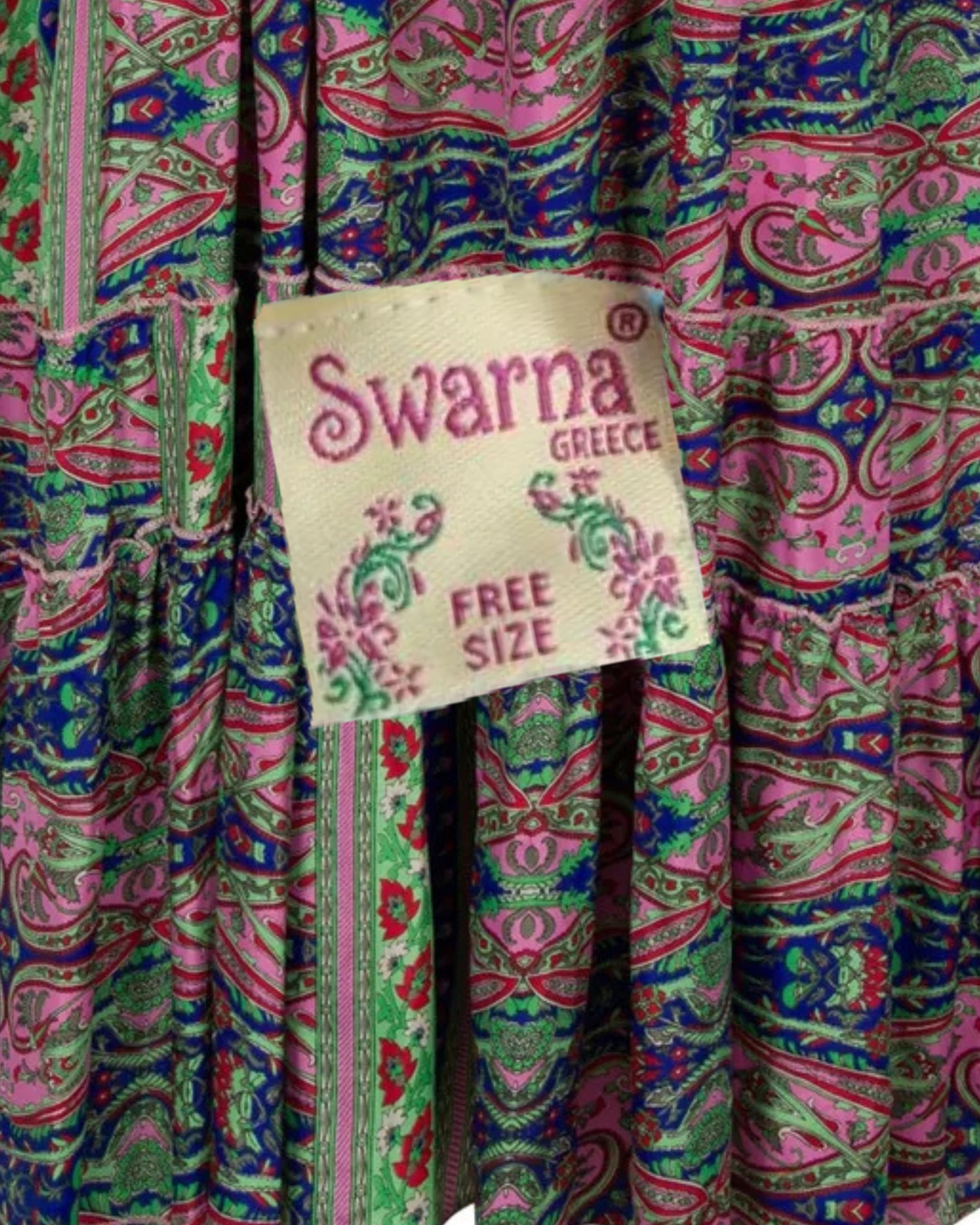 Late-20th-Century Swarna Greece Maxi Dress