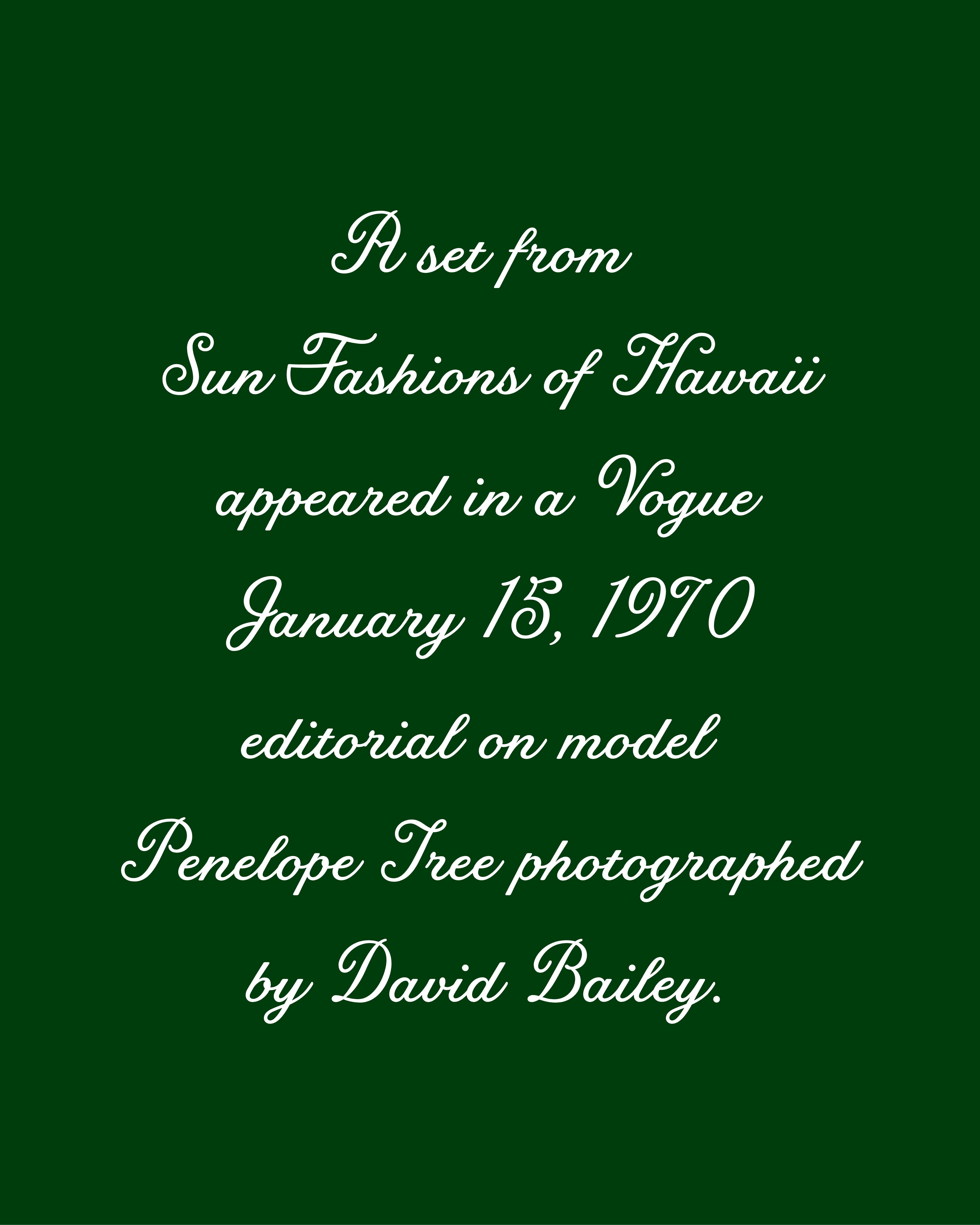 ’70s/’80s Sun Fashions of Hawaii Ruffle Dress