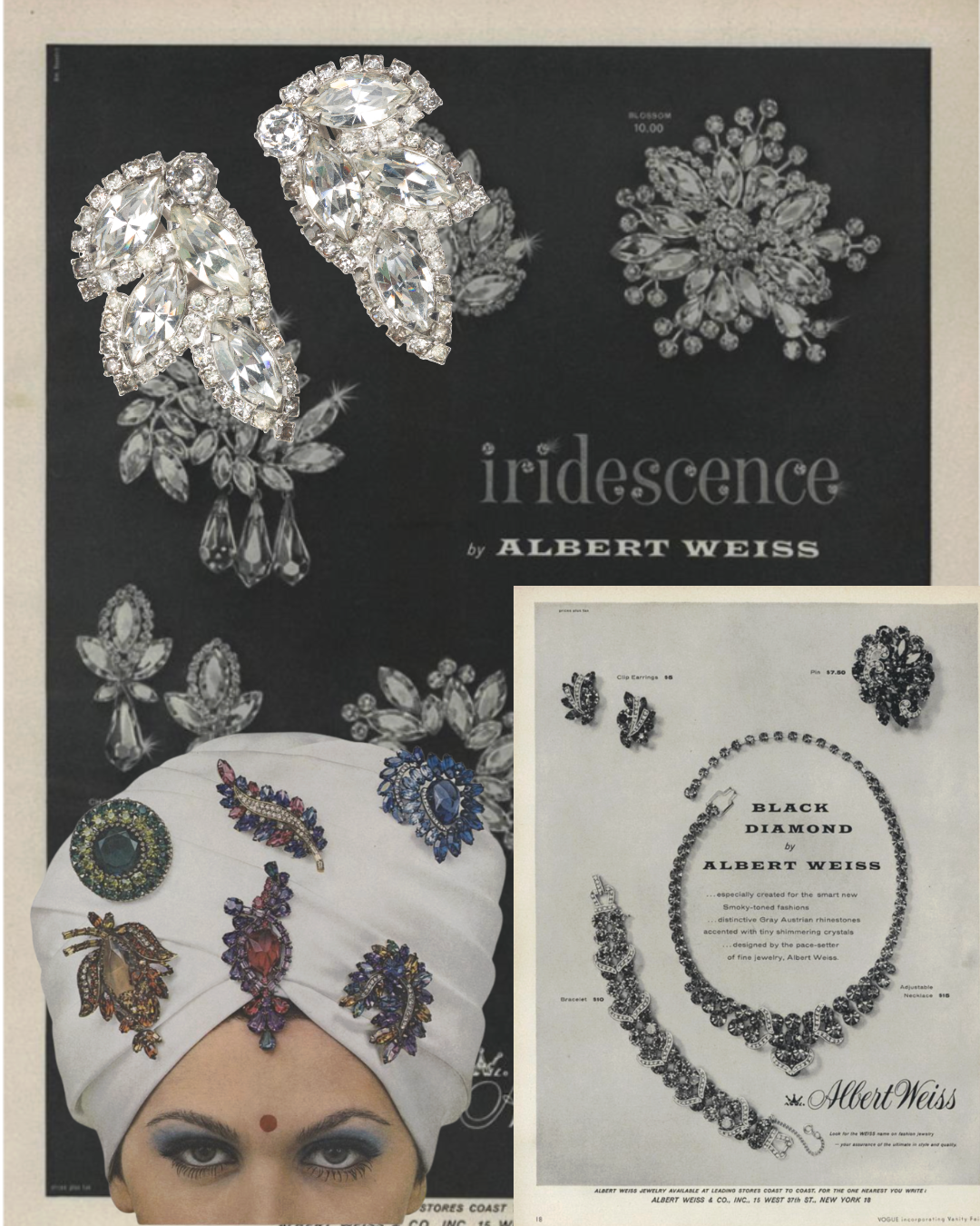 Mid-20th-Century Weiss Earrings