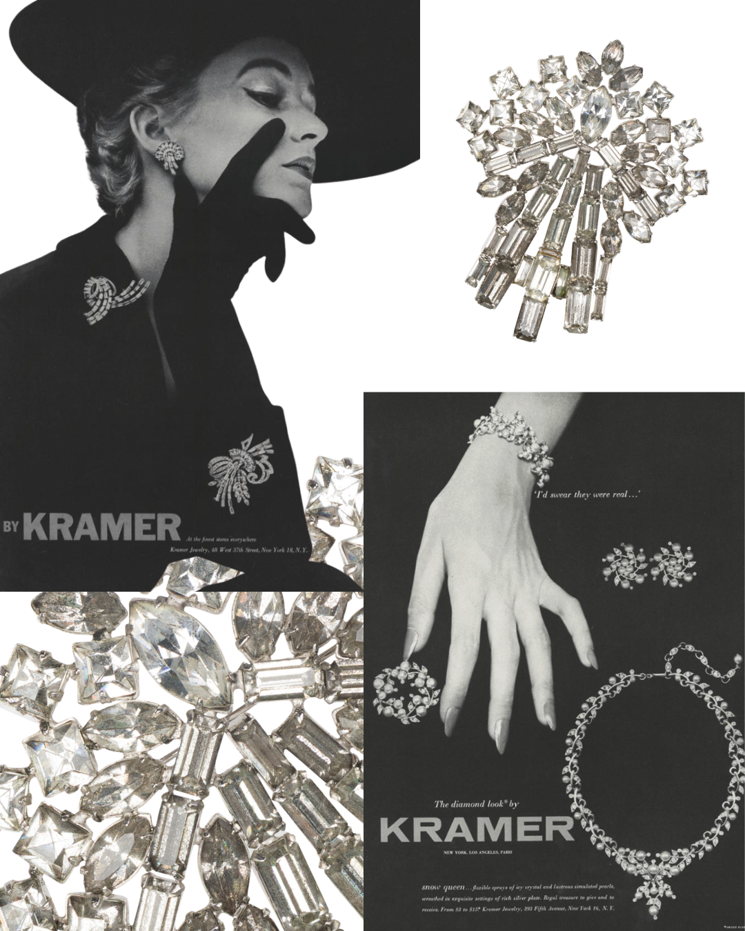 Mid-20th Century Kramer Brooch