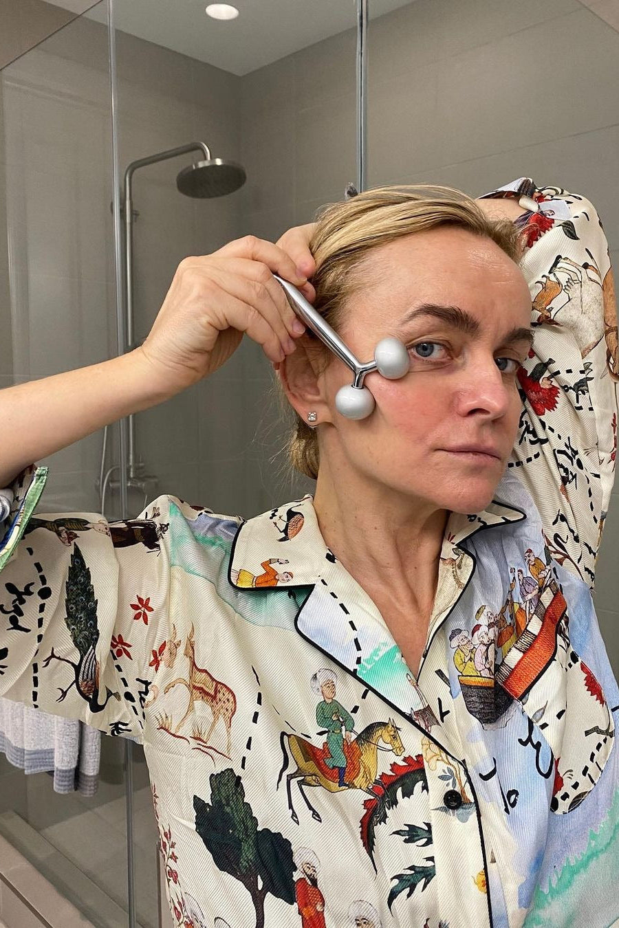 Spring 2019 Oscar de la Renta Silk Pajama Set