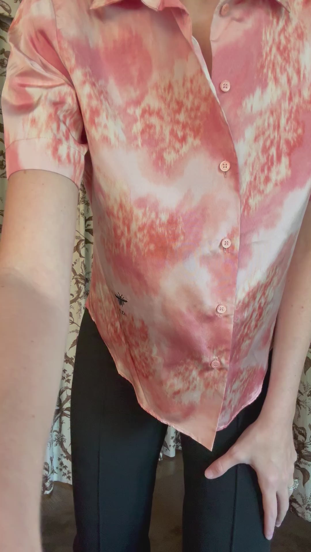 Cruise 2021 Dior Button Up Floral Top